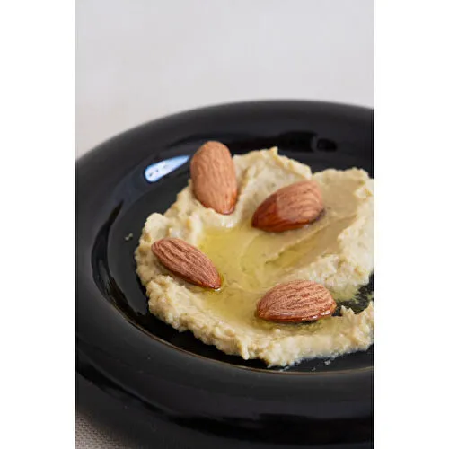 Beige & Stone Seramik Küçük Boy Parlak Siyah Donut Tatlı Tabağı