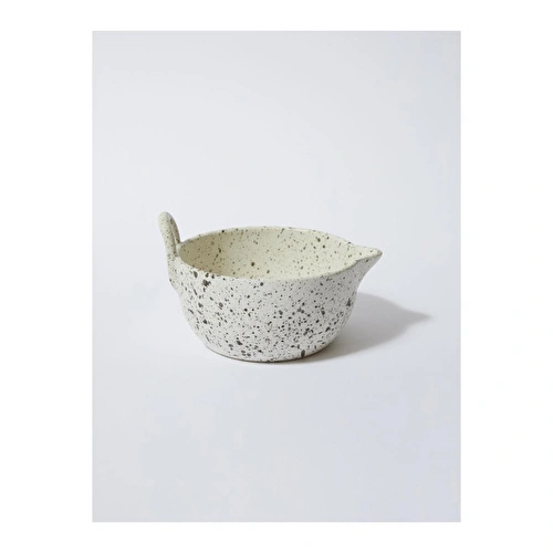 Beige & Stone Seramik Benekli Çırpma Karıştırma Kabı 850 Ml