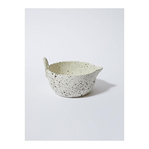 Beige & Stone Seramik Benekli Çırpma Karıştırma Kabı 850 Ml