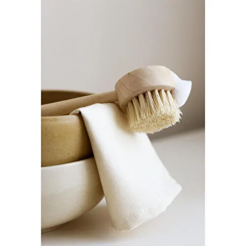 Beige & Stone Ahşap Çok Amaçlı Bulaşık Fırçası