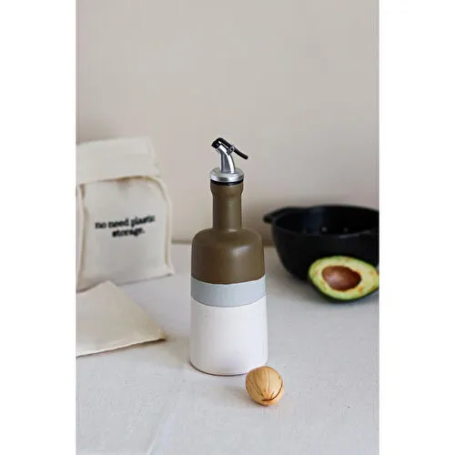 Beige & Stone Natural Stone Zeytinyağı Ve Sıvıyağ Şişesi