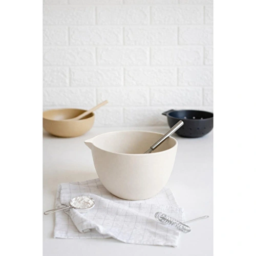 Beige & Stone Seramik Büyük Karıştırma Kasesi – Krem Beige & Stone Seramik Büyük Karıştırma Kasesi – Krem