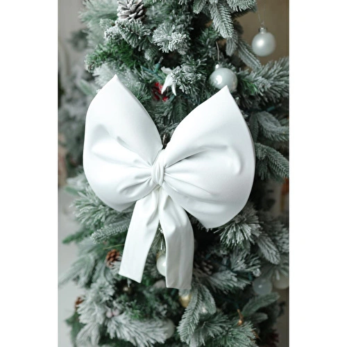 Beige & Stone Yıllbaşı Ağaç Süs Noel Beyaz Fiyonk 30x35 Cm Küçük Beige & Stone Yıllbaşı Ağaç Süs Noel Beyaz Fiyonk 30x35 Cm Küçük