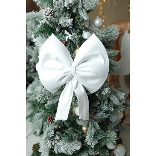Beige & Stone Yıllbaşı Ağaç Süs Noel Beyaz Fiyonk 30x35 Cm Küçük Beige & Stone Yıllbaşı Ağaç Süs Noel Beyaz Fiyonk 30x35 Cm Küçük