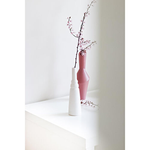 Beige & Stone Morandi Pure S Seramik Vazo Dekoratif Obje