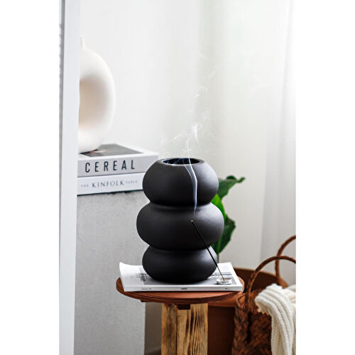 Beige & Stone Basel Antrasit Vazo Dekoratif Obje