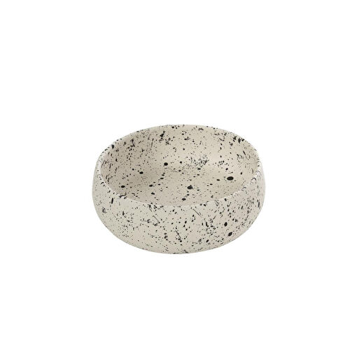Beige & Stone Beige And Stone Seramik El Yapımı Mama / Su Kabı (m) Benekli