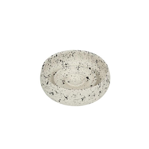 Beige & Stone Slow Eat Yavaş Yeme Seramik Mama Kasesi (m)