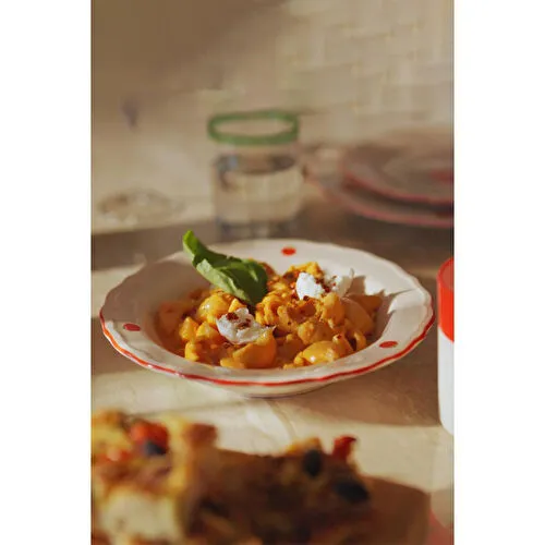 Rakle Pomodoro Stoneware 4'lü Yemek Tabağı Seti 23 Cm