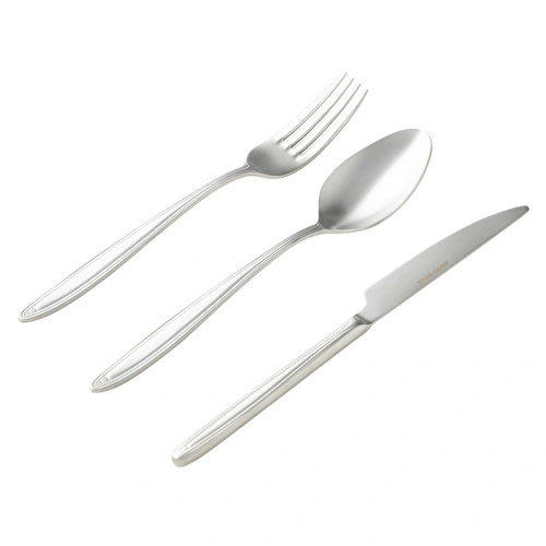 Mudo Home Essen 18 Parça Yemek Çatal Kaşik Biçak Seti̇ Mat Gümüş