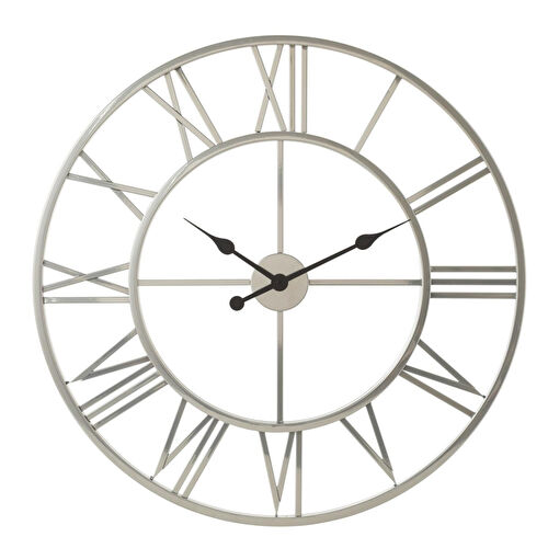 Mudo Home Holmberg Silver Duvar Saati̇ 76cm