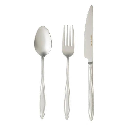 Mudo Home Essen 18 Parça Tatli Çatal Kaşik Biçak Seti̇ Mat Gümüş