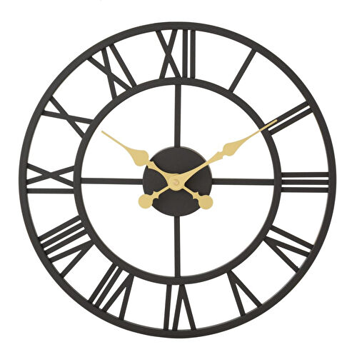 Mudo Home Holmberg Black Duvar Saati̇ 41cm