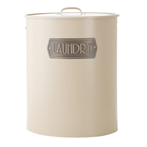 Mudo Home Metal Çamaşir Sepeti̇ Mat Bej 43x34x55