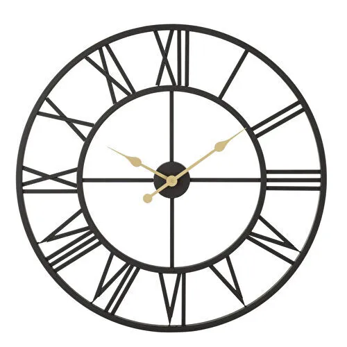 Mudo Home Holmberg Black Duvar Saati̇ 76cm