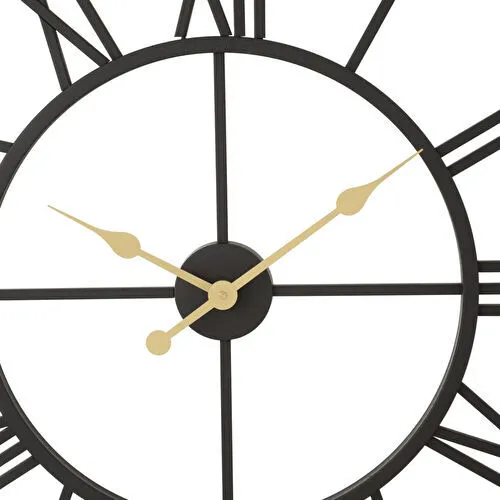 Mudo Home Holmberg Black Duvar Saati̇ 76cm