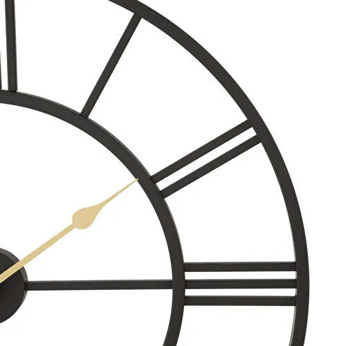 Mudo Home Holmberg Black Duvar Saati̇ 76cm