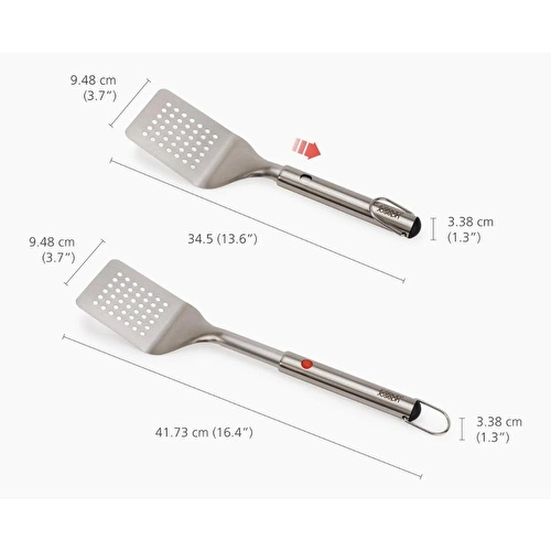 Joseph Joseph Grillout Uzatılabilir Saplı Paslanmaz Çelik Barbekü Spatulası Joseph Joseph Grillout Uzatılabilir Saplı Paslanmaz Çelik Barbekü Spatulası
