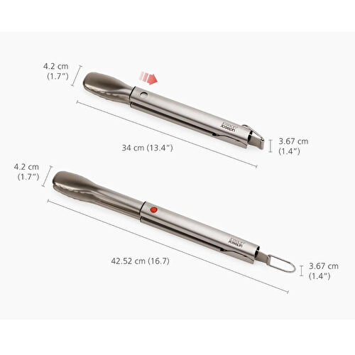 Joseph Joseph Grillout Uzatılabilir Saplı Paslanmaz Çelik Barbekü Maşası Joseph Joseph Grillout Uzatılabilir Saplı Paslanmaz Çelik Barbekü Maşası