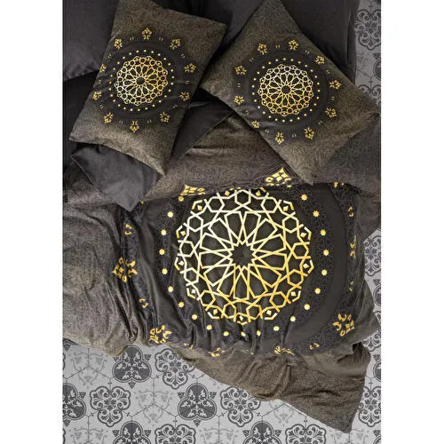 Cotton Box Palace Saten Çift Kişilik Nevresim Takımı Togay Antrasit Cotton Box Palace Saten Çift Kişilik Nevresim Takımı Togay Antrasit
