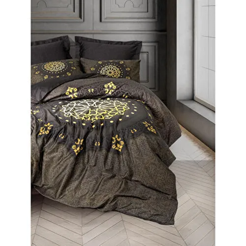 Cotton Box Palace Saten Çift Kişilik Nevresim Takımı Togay Antrasit