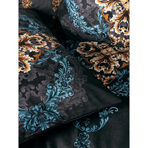 Cotton Box Palace Saten Çift Kişilik Nevresim Takımı Dorhan Siyah Cotton Box Palace Saten Çift Kişilik Nevresim Takımı Dorhan Siyah