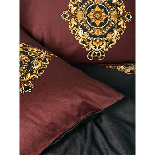 Cotton Box Palace Saten Çift Kişilik Nevresim Takımı Ebren Antrasit