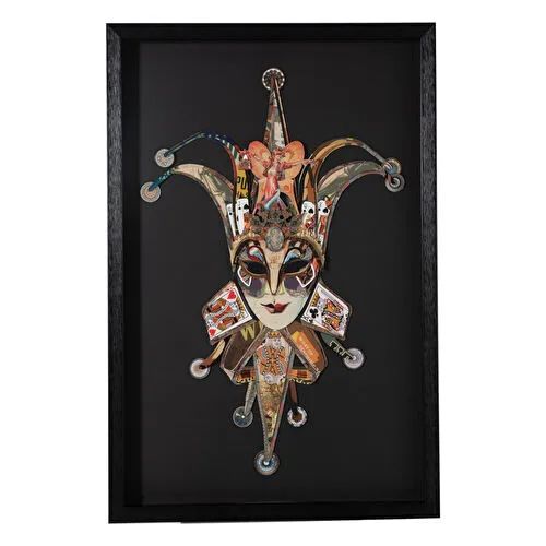 Mudo Home Black Joker Çerçeveli̇ Pano 60x90 Cm