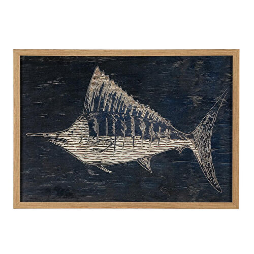 Mudo Home Marlin Çerçeveli̇ Ahşap Tablo 50x70cm