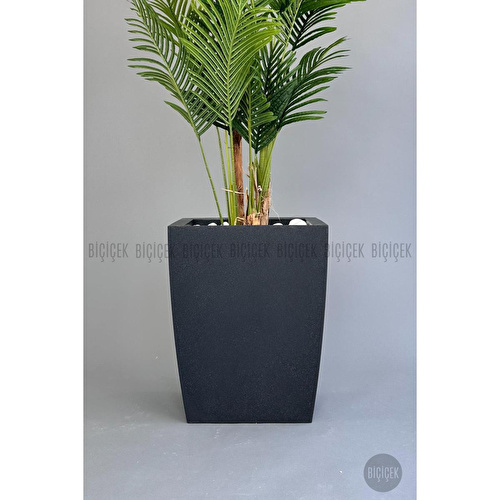 Biçiçek Yapay Areka Palmiyesi 220 Cm Lux Dış Mekan Saksıda Siyah-gümüş Biçiçek Yapay Areka Palmiyesi 220 Cm Lux Dış Mekan Saksıda Siyah-gümüş