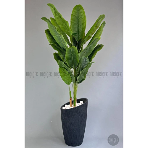 Biçiçek Yapay Muz Ağacı 230 Cm Lux Dış Mekan Saksıda 1