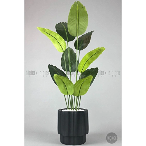 Biçiçek Yapay Muz Ağacı 145-185 Cm Siyahh