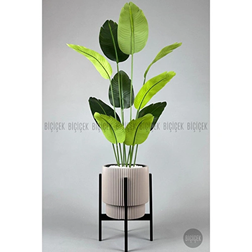 Biçiçek Yapay Muz Ağacı 145-185 Cm Kahverengi1