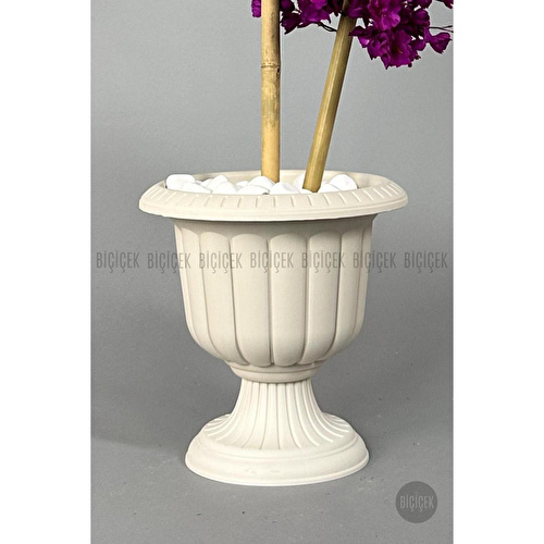 Biçiçek Yapay Ağaç Doğal Bambu Gövdeli Japon Ağacı Mor Bahar Dalı Ağacı 125cm