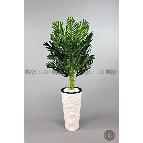 Biçiçek 150cm Areka Ağacı Kumsal Saksıda Siyah Biçiçek 150cm Areka Ağacı Kumsal Saksıda Siyah