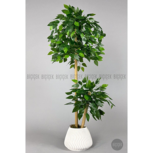 Biçiçek Yapay Benjamin Ağacı Bambu Gövdeli 125cm
