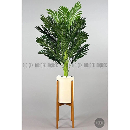 Biçiçek 150cm Areka Ağacı Ayaklı Metal Saksıda 2