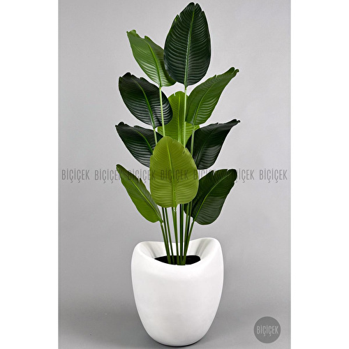 Biçiçek Yapay Muz Ağacı 145-185 Cm Beyaz Biçiçek Yapay Muz Ağacı 145-185 Cm Beyaz