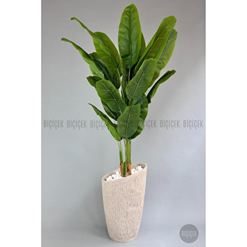 Biçiçek Yapay Muz Ağacı 230 Cm Lux Dış Mekan Saksıda 2