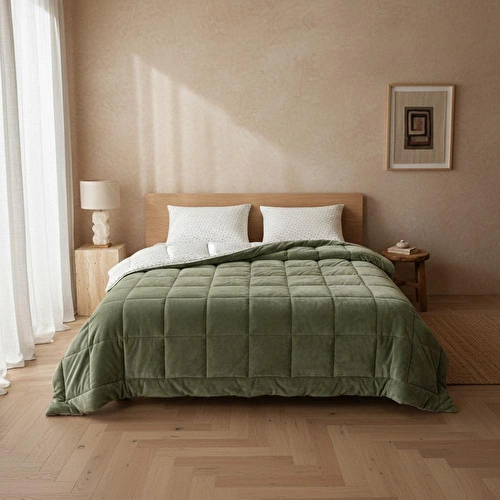 Othello Çift Kişilik Çift Taraflı Welsoft Comforter Yorgan Seti 195x215 Cm - Dormio Soft Punto Serisi
