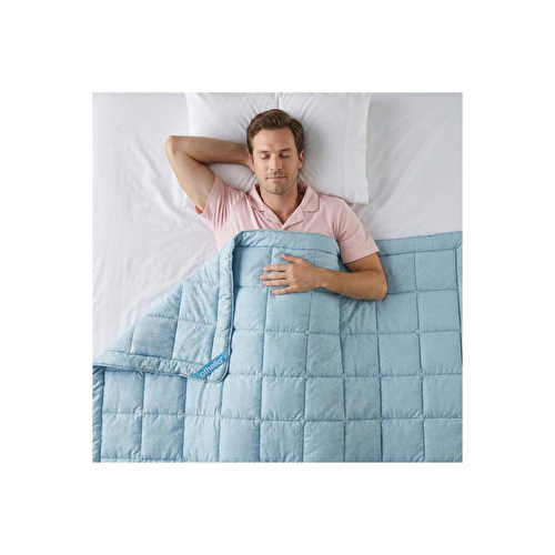 Othello Kullanımı Kolay Tek Kişilik Yorgan 155x215 Cm Mavi - Dormio Bloom Serisi