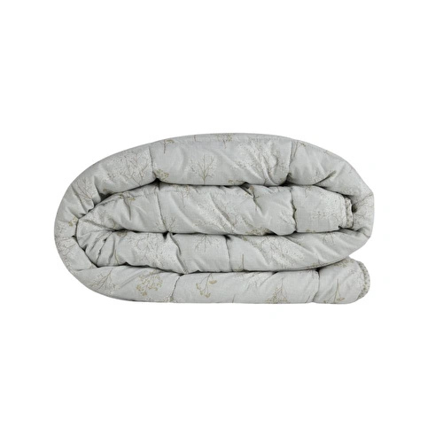 Othello Kullanımı Kolay Çift Kişilik Yorgan 195x215 Cm Krem - Dormio Bloom Serisi