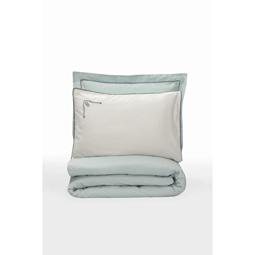 Cotton Box Elite Saten Çift Kişilik Nevresim Takımı Vanko Mint