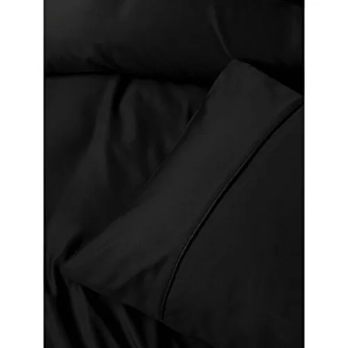 Cotton Box Silky Saten King Size Nevresim Takımı Siyah
