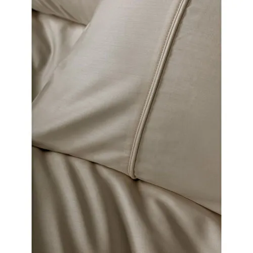 Cotton Box Silky Saten King Size Nevresim Takımı Bej