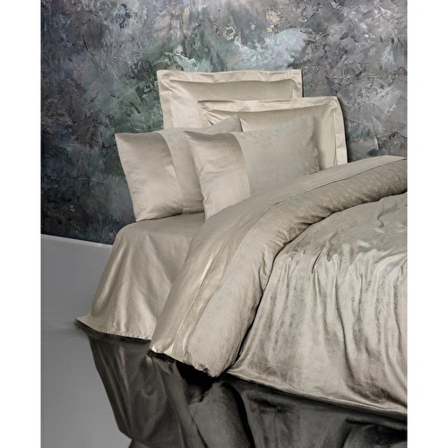 Cotton Box Jakarlı Saten Çift Kişilik Nevresim Takımı Demure Vizon