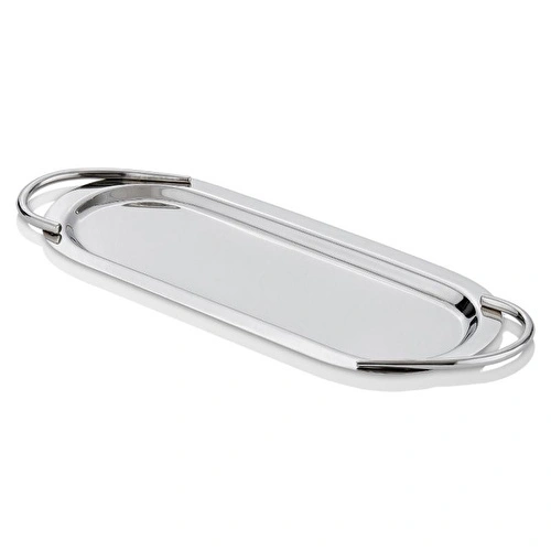 Cornella Basic Elips Sunum Tepsisi Silver Büyük En:16 Cm X Boy:44 Cm Cornella Basic Elips Sunum Tepsisi Silver Büyük En:16 Cm X Boy:44 Cm