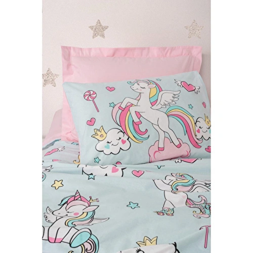 Cotton Box Junior Tek Kişilik Lastikli Çarşaflı Nevresim Takımı Twinka Pembe Cotton Box Junior Tek Kişilik Lastikli Çarşaflı Nevresim Takımı Twinka Pembe