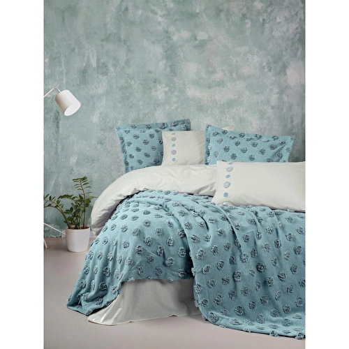 Cotton Box Limi Çift Kişilik Yatak Örtülü Nevresim Takımı Aldo Mint