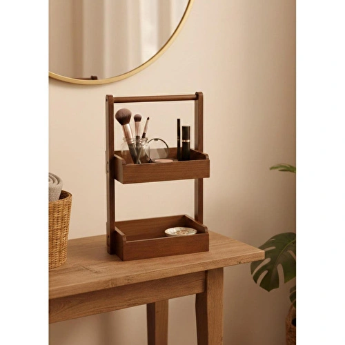 The Mia Natura Akasya 2 Katlı Düzenleyici Raf 27x18x44 Cm